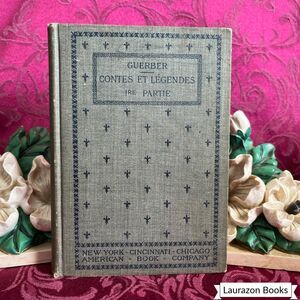 1895 Contes Et Legendes Ire Partie Par H.A. Guebber. Antique French Book
